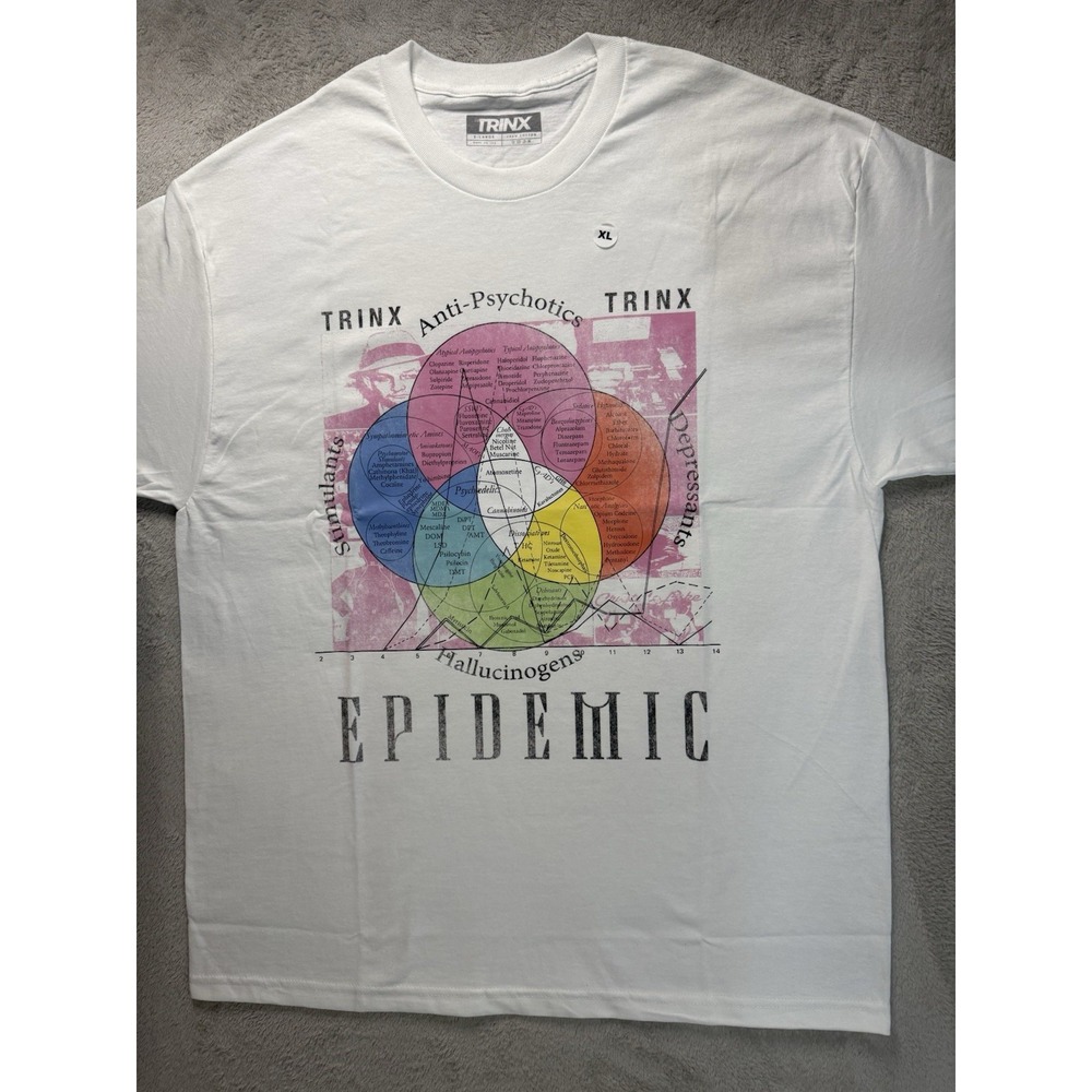 Trinx Streetwear Anti-Psychotics Mens Sz XL Oversized T Shirt NWOT